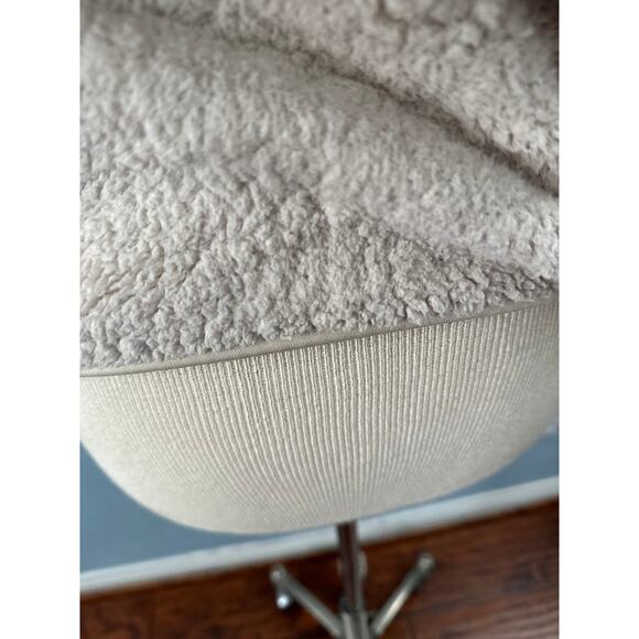 UNIQLO Fluffy Fleece Teddy Full Zip Jacket Cream Natural X-Small - Picture 9 of 12